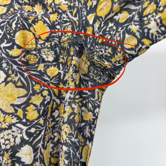 Isabel Marant Etoile Silk Blend Floral Long Sleeve Maxi Dress US 10 *FLAWED - Picture 5 of 16